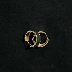 Thick Mini Gold Hoops
